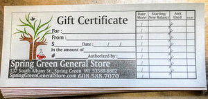 Gift Certificate ($30)
