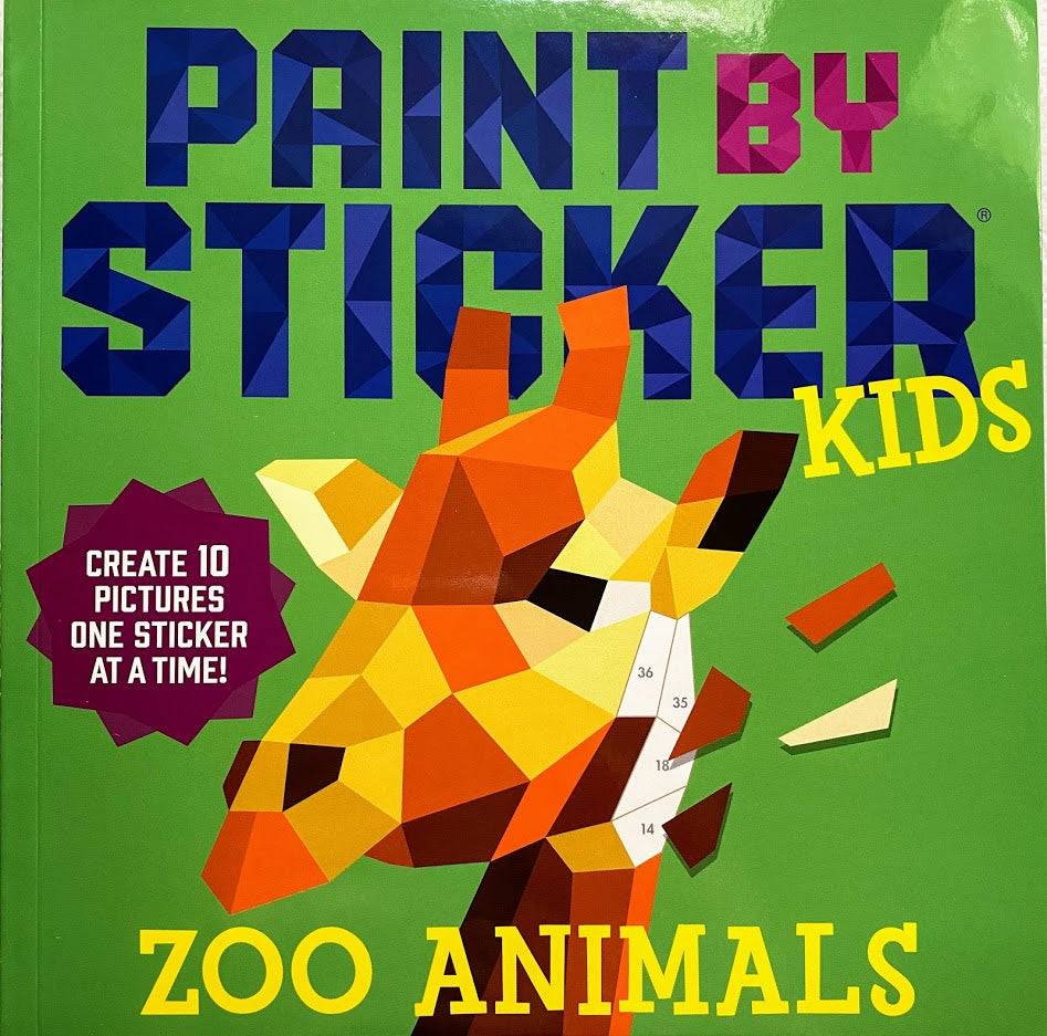 Paint By Sticker Kids-Zoo Animals