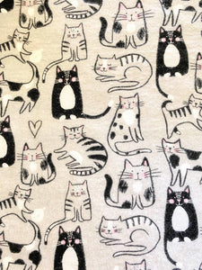 Kitties on Gray No Paper Towels