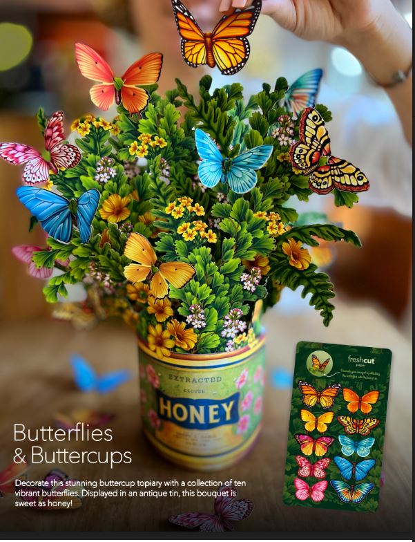 Butterflies & Buttercups Pop-Up Paper Flowers