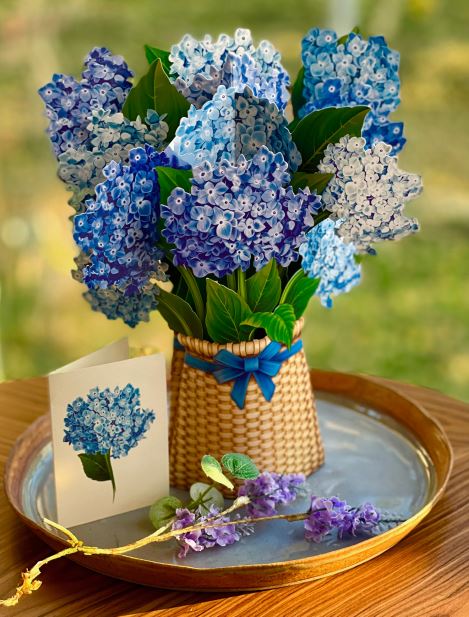 Fresh Cut Paper Flowers-Nantucket Hydrangea