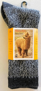 Tey Art Alpaca Socks-Twist Charcoal (M)